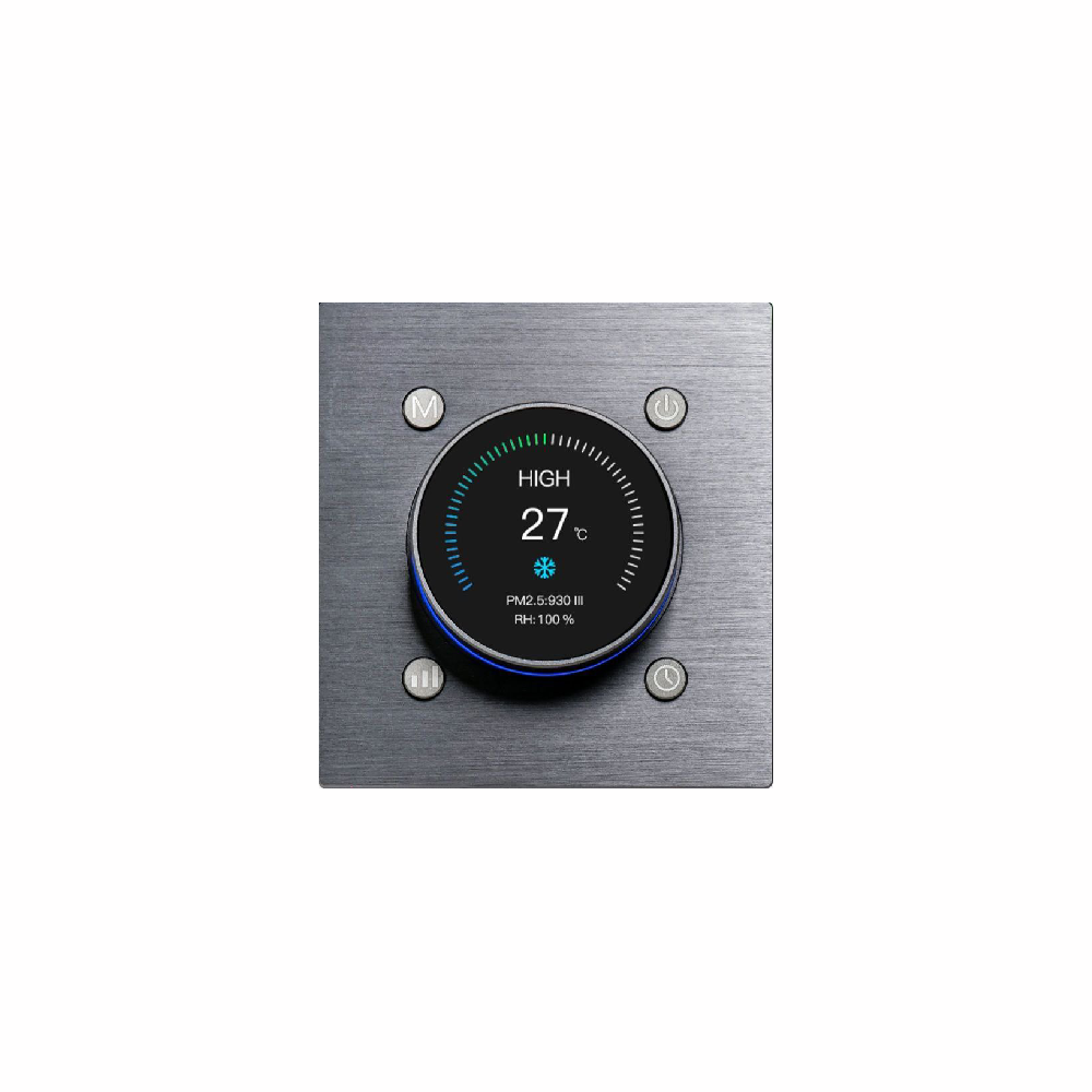 قابلیت کنترل فن کویل صرفه جویی در مصرف انرژی کنترل خروجی با گرمایش اتاق نمایشگر LCD رنگی 1.3 اینچی قابلیت تنظیم دما ترموستات هوشمند سیوین Seawin