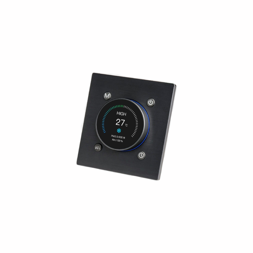 قابلیت کنترل فن کویل صرفه جویی در مصرف انرژی کنترل خروجی با گرمایش اتاق نمایشگر LCD رنگی 1.3 اینچی قابلیت تنظیم دما ترموستات هوشمند سیوین Seawin