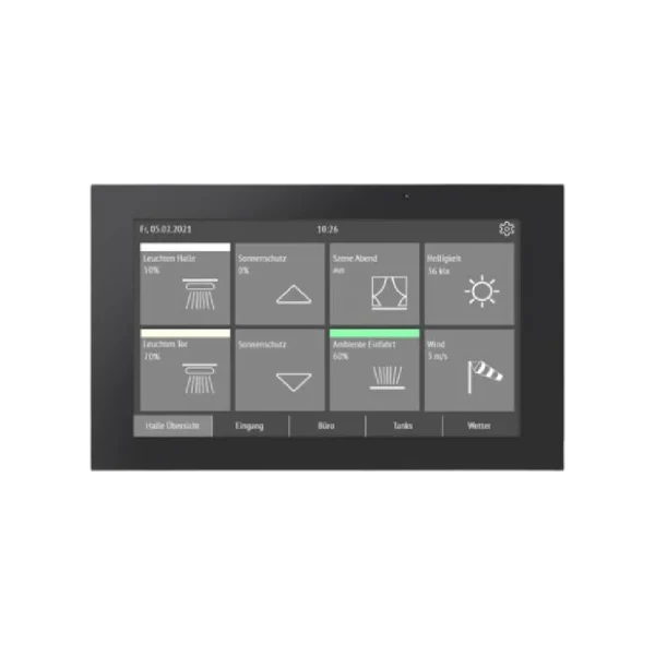 پروتکل ارتباطی: KNX سایز: 7 اینچ ابعاد: 191 × 121 × 23 تاچ پنل 7 اینچی السنر Elsner
