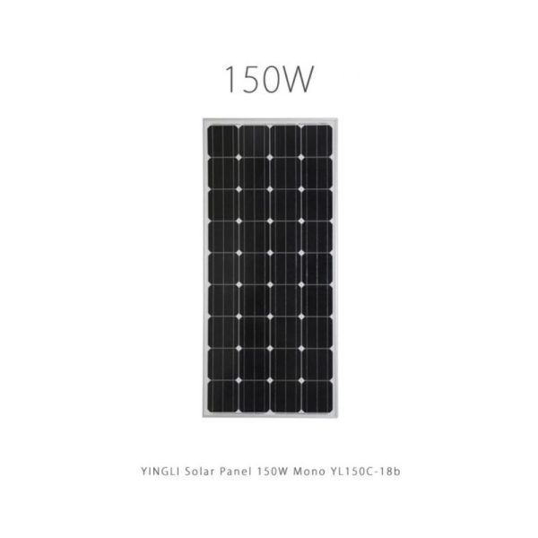 پنل خورشیدی 150 وات مونو کریستال مدل YL150C-18b برند یینگلی YINGLI