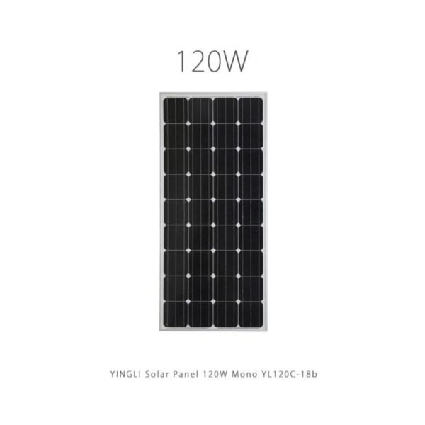 پنل خورشیدی 120 وات مونو کریستال مدل YL120C-18b برند یینگلی YINGLI
