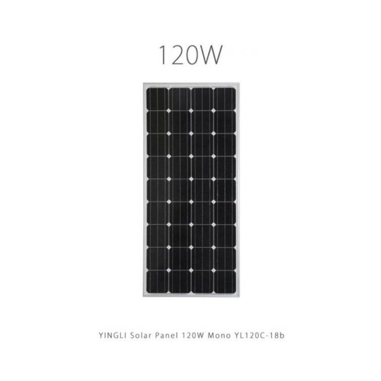 پنل خورشیدی 120 وات مونو کریستال مدل YL120C-18b برند یینگلی YINGLI