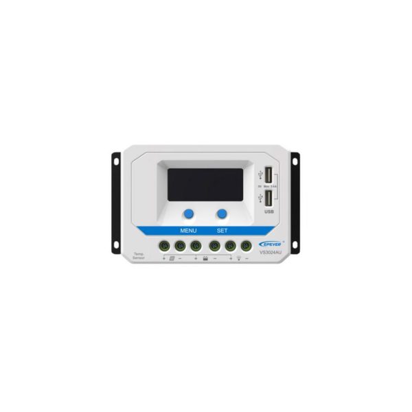 شارژ کنترلر 30A و 24V مدل VS3024A/AU سری PWM برند اپور EPEVER