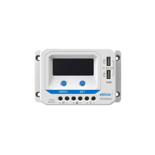 شارژ کنترلر 10A و 24V مدل VS1024A/AU سری PWM برند اپور EPEVER