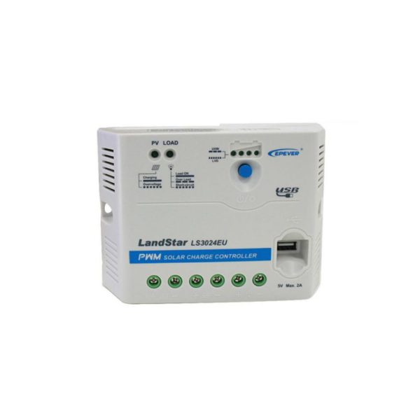 شارژ کنترلر 30A و 24V مدل LS3024E/EU سری PWM برند اپور EPEVER