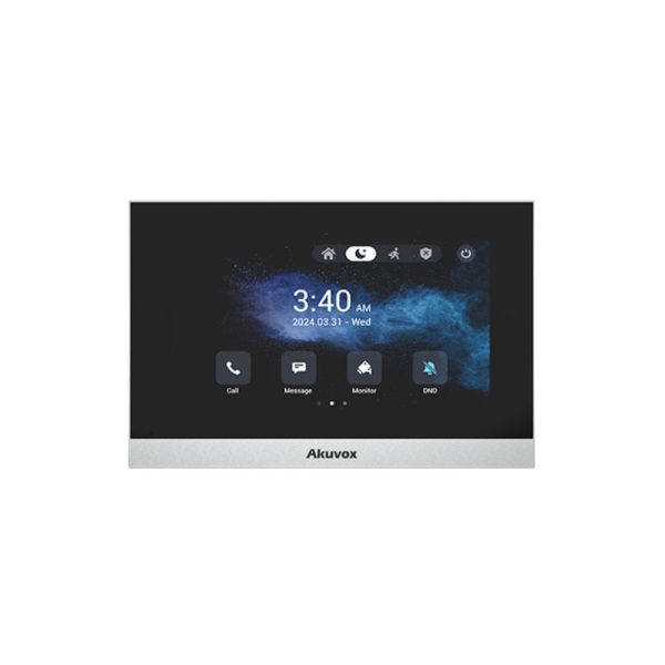 بلوتوث و WiFi دارای SIP داخلی سیستم عامل اندروید 12 دارای 8 کانال ورودی و 1 رله داخلی ابعاد پنل 216.2*124.4*22.1 میلیمتر صفحه نمایش لمسی 7 اینچی با رزولوشن 600*1024 تاچ پنل آکووکس Akuvox سری C316W