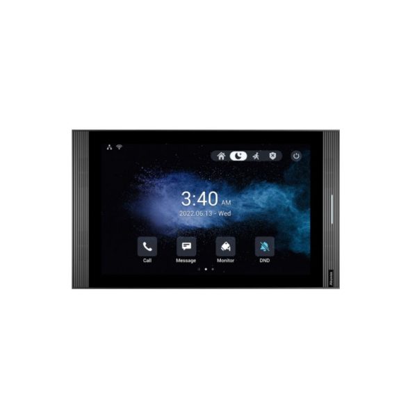جنس بدنه: آلومینیوم رزولوشن: 1280x800 صفحه نمایش: 10 اینچ | LCD رنگی IPS | لمسی تاچ پنل هوشمند آکووکس Akuvox سری IT88S