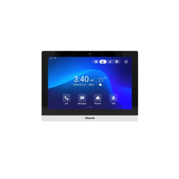 جنس بدنه: پلاستیک مقاوم پورت I/O: هشت عدد صفحه نمایش: 10 اینچ | LCD رنگی IPS | لمسی تاچ پنل آکووکس Akuvox سری C319W