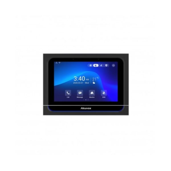 رزولوشن: 1280x800 جنس بدنه: پلاستیک مقاوم تعداد رله خروجی: 2 درب پورت I/O: هشت عدد صفحه نمایش: 7 اینچ | LCD رنگی IPS | لمسی تاچ پنل آکووکس Akuvox سری X933S