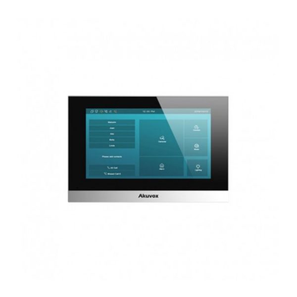 رزولوشن: 800x480 جنس بدنه: پلاستیک مقاوم صفحه نمایش: 7 اینچ | LCD رنگی IPS | لمسی تاچ پنل آکووکس Akuvox سری C313W-2Wire