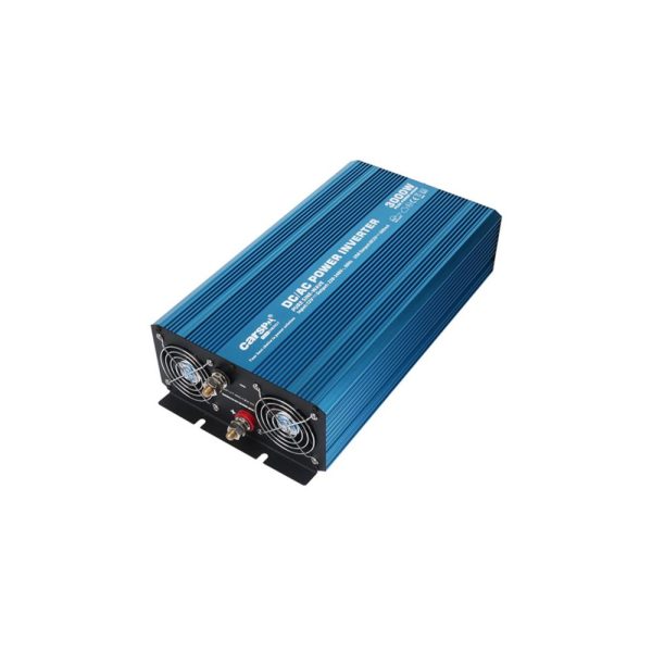 استارت آسان و راحت راندمان بالا دارای فن خنک کننده دارای پورت USB موج 100% سینوسی اینورتر سینوسی 3000 وات مدل P3000 سری P کارسپا CARSPA