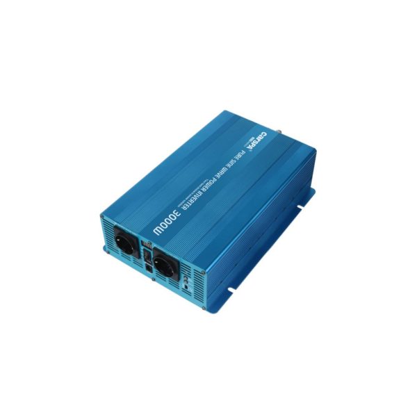 جریان راهاندازی تا 9000W در دو مدل 12 و 24 ولت نمایش توان و ولتاژ خروجی در نمایشگر پورت USB اینورتر سینوسی 3000 وات مدل SKD3000 سری SKD کارسپا CARSPA