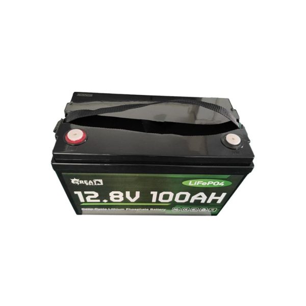 باتری لیتیومی با ظرفیت 100 آمپرساعت ولتاژ نامی 12.8V انرژی 1280Wh عمر چرخه 2000 سیکل روی DOD100% قابلیت پارالل تا 4 واحد باتری 100 آمپر ساعت لیتیومی 12.8 ولت گریت سولار Great Solar