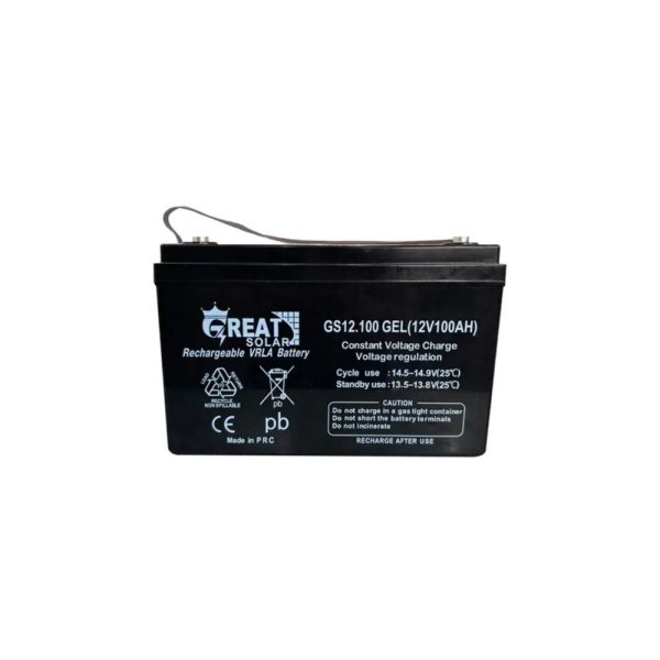 100 آمپر ساعت سری ژل 400 سیکل روی DOD50% باتری 100 آمپر ساعت سری ژل گریت سولار Great Solar