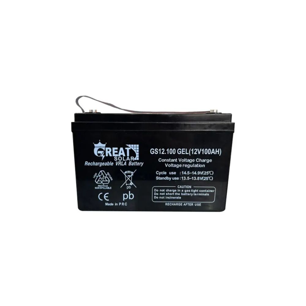 باتری 100 آمپر ساعت سری ژل گریت سولار Great Solar باتری 100 آمپر ساعت سری ژل گریت سولار Great Solar