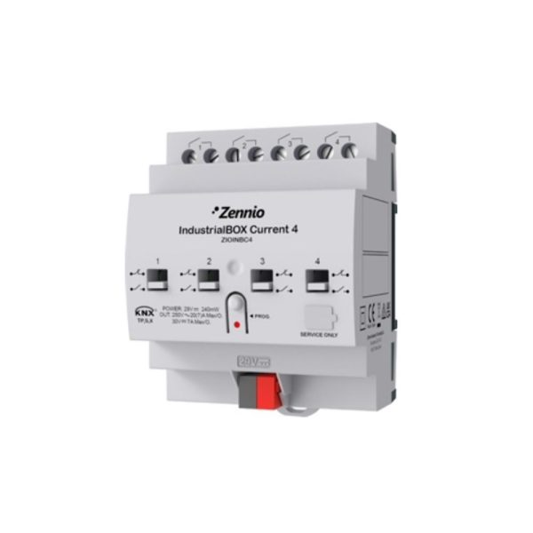 کنترل بارهای متنوع سازگاری با پروتکل KNX نصب آسان کیفیت ساخت بالا امنیت بالا طراحی کاربرپسند اکچویتور صنعتی مدل ZIOINBC4 زنیو Zennio