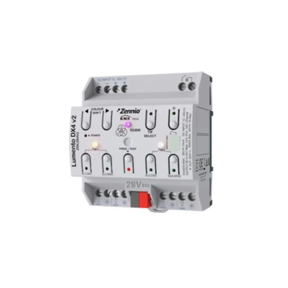 رله PWM چهارکاناله هوشمند KNX مدل ZDILDX4V2 زنیو Zennio