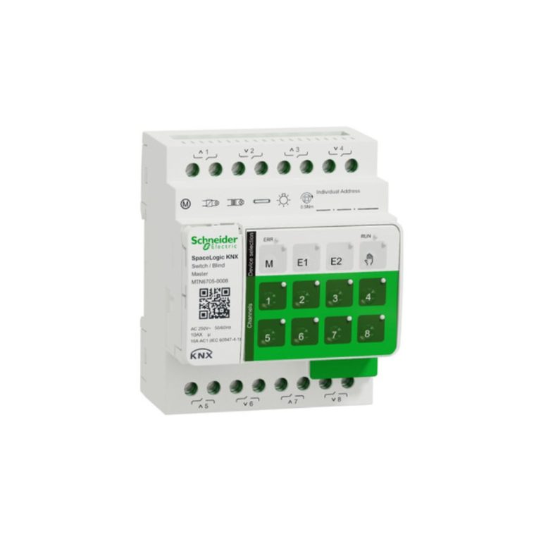 کنترل‌کننده روشنایی و پرده مستر مدل MTN6705-0008 سری Space Logic اشنایدر Schneider