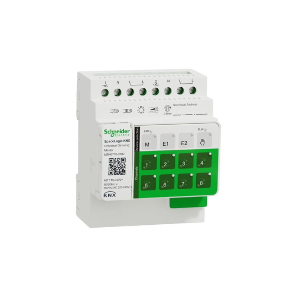 کنترل دیمر مستر 2 کانال 350 وات مدل MTN6710-0102 سری Space Logic اشنایدر Schneider کنترل دیمر مستر 2 کانال 350 وات مدل MTN6710-0102 سری Space Logic اشنایدر Schneider