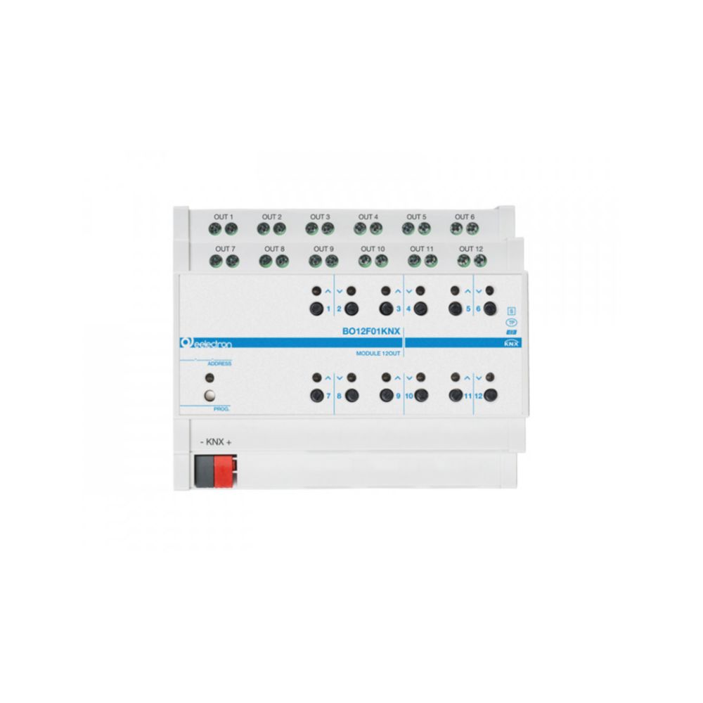 کنترلکننده روشنایی، پرده و فن کوئل 12 کانال مدل BO12F01KNX ایلکترون EELECTRON کنترلکننده روشنایی، پرده و فن کوئل 12 کانال مدل BO12F01KNX ایلکترون EELECTRON