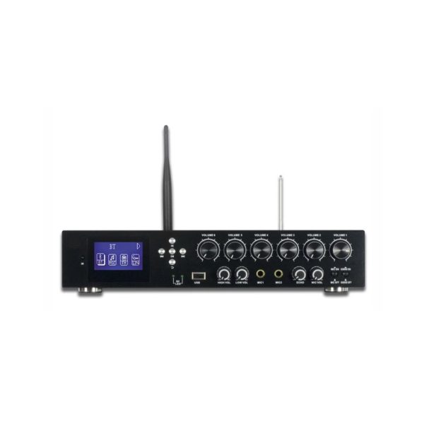 آمپلی‌فایر رومیزی 6 کانال مدل JX600-6 اسمارت لایف-تویا Smartlife-TUYA