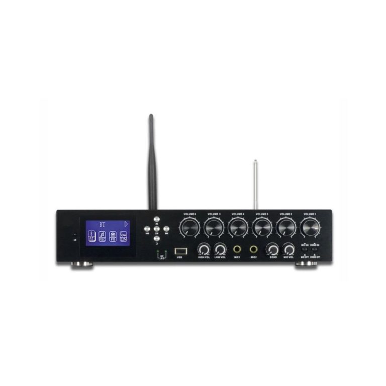 آمپلی‌فایر رومیزی 6 کانال مدل JX600-6 اسمارت لایف-تویا Smartlife-TUYA