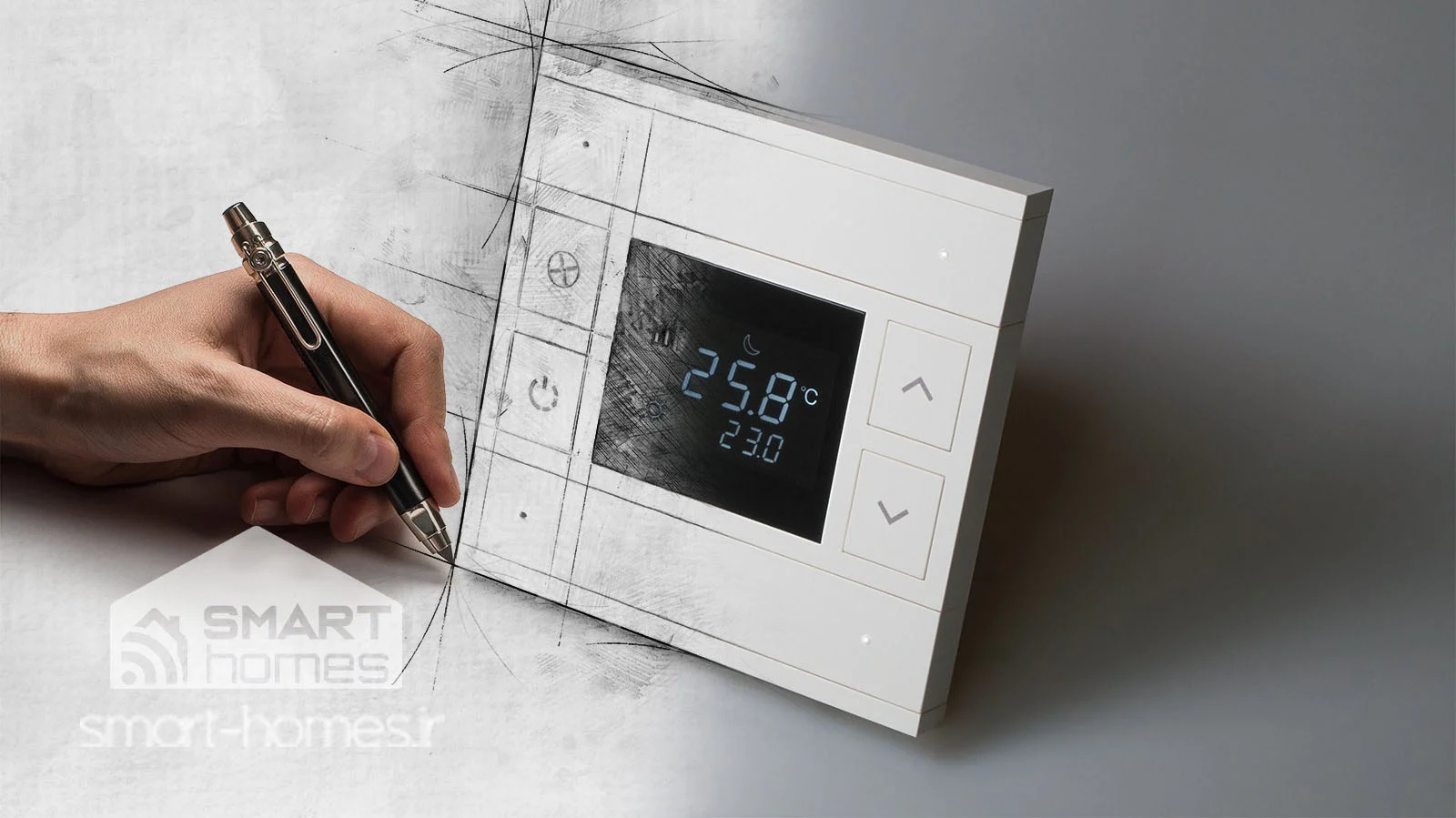 کلید ترموستاتیک خانه هوشمند knx