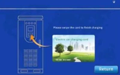کشیدن کارت برای پایان شارژ